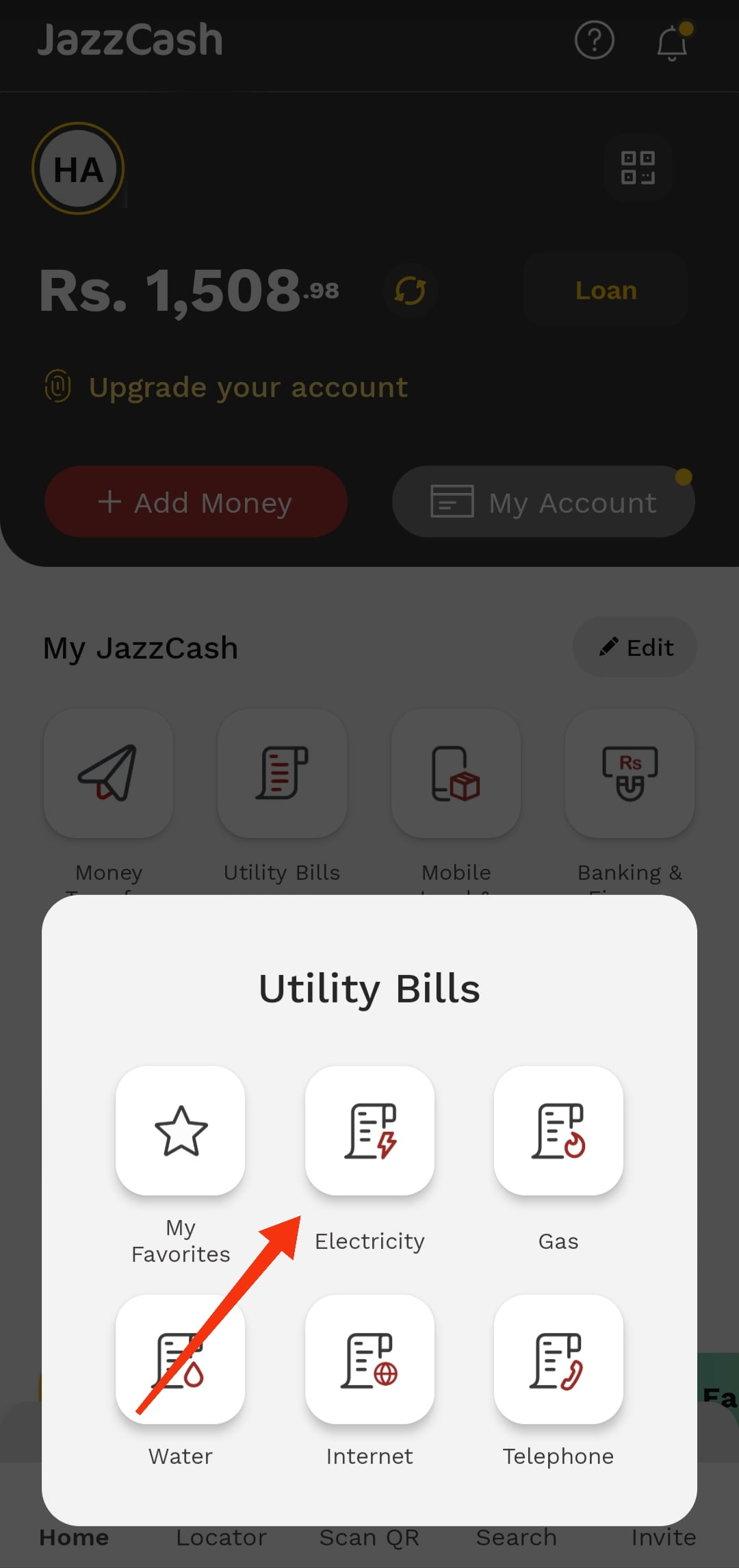 MEPCO Bill Pay Online With Jazz Cash App