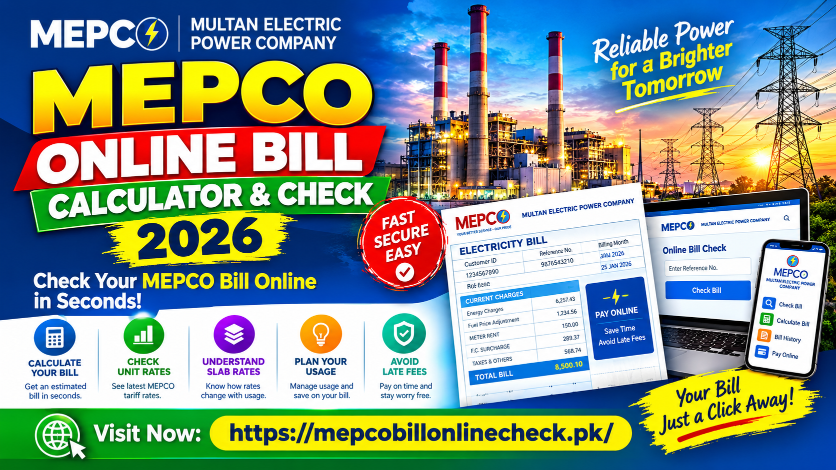 MEPCO Online Bill – Print & Check Duplicate Bill Easily
